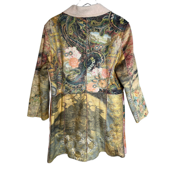 Alberto Makali XL NWT Boho Patchwork Coat - Picture 9 of 9